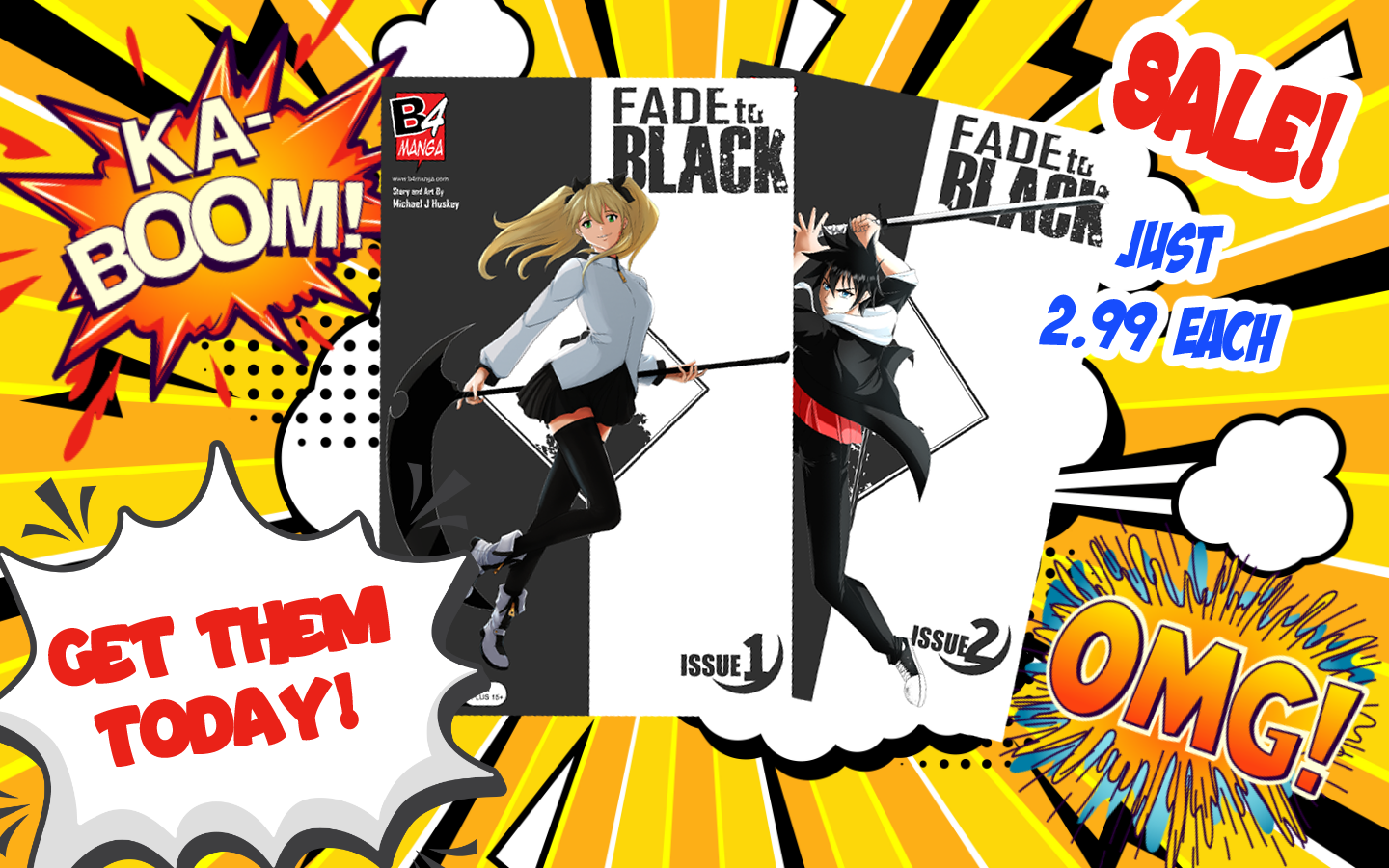 Fade to Black Issues #1 & #2 — Limited Time Sale!